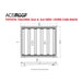leitner-acs-roof-over-cab-platform-rack-for-toyota-tacoma-2nd-and-3rd-gen-dimensions-on-white-background