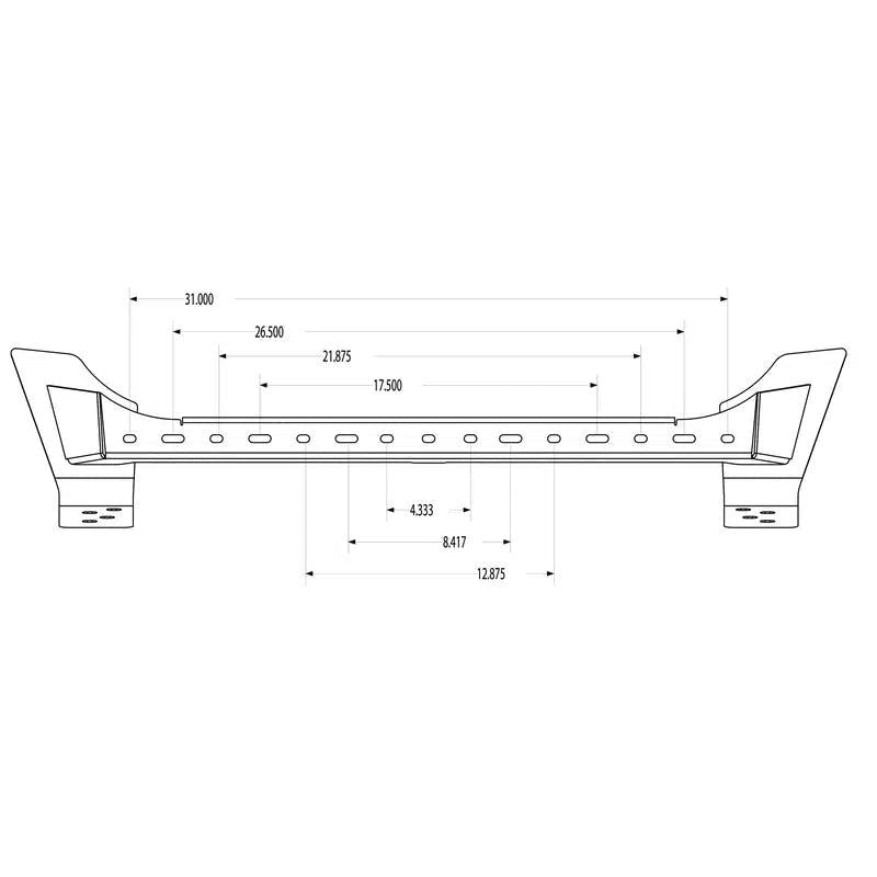leitner-front-bumper-light-bar-for-ineos-grenadier-dimensions-on-white-background