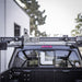 leitner-hi-lift-jack-bracket-front-view-with-black-hi-lift-jack-on-truck-in-nature