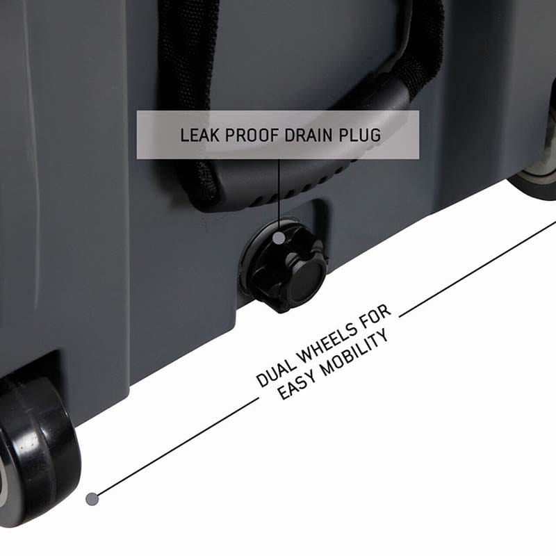 overland-vehicle-systems-169-qt-dry-cargo-box-with-drain-wheels-and-bottle-opener-leak-proof-drain-and-dual-wheels
