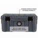 overland-vehicle-systems-95-qt-dry-cargo-box-with-drain-and-bottle-opener-front-top-view-exterior-ridges