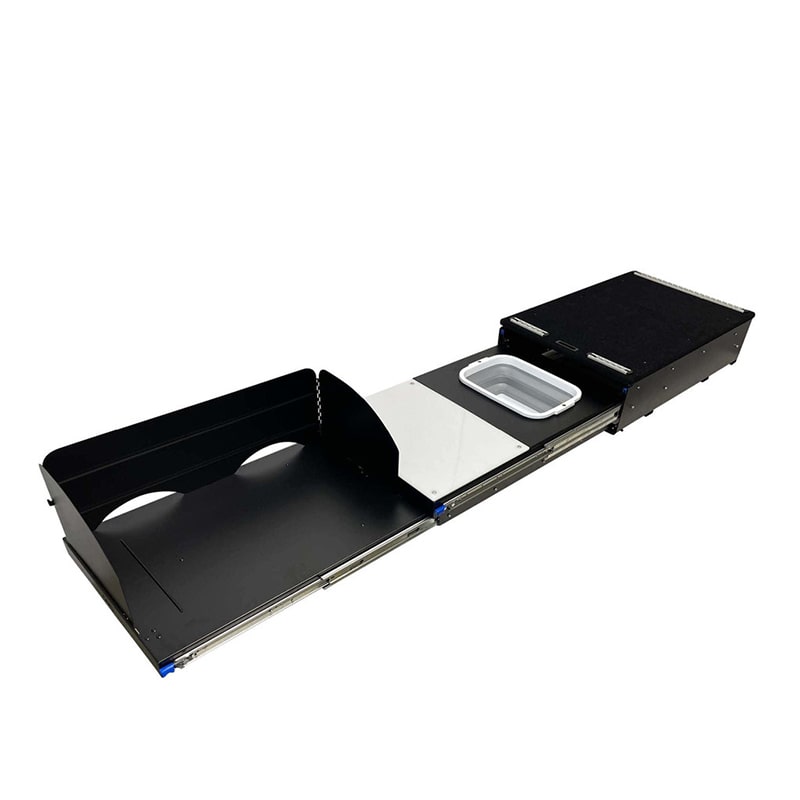 overland-vehicle-systems-black-camp-cargo-box-kitchen-with-slide-out-sink-corner-view-sink
