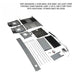 overland-vehicle-systems-bundu-hard-shell-cantilever-roof-top-tent-accessories-top-view-on-white-background