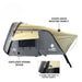 overland-vehicle-systems-bundu-hard-shell-cantilever-roof-top-tent-open-side-view-with-fabric-description-on-white-background