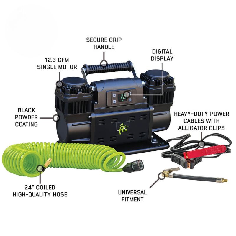 overland-vehicle-systems-egoi-portable-air-compressor-with-control-panel-front-view-with-labels-on-white-background