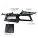overland-vehicle-systems-expedition-truck-cap-for-2023-2024-ford-f-250-350-black-rear-corner-view-opened-doors-white-background