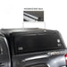 overland-vehicle-systems-expedition-truck-cap-for-jeep-gladiator-black-closed-side-view-with-description-onwhite-background