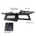 overland-vehicle-systems-expedition-truck-cap-for-jeep-gladiator-black-open-rear-corner-view-on-white-background
