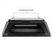 overland-vehicle-systems-expedition-truck-cap-for-ram-1500-black-closed-rear-view-with-description-on-white-background