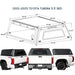 overland-vehicle-systems-expedition-truck-cap-for-toyota-tundra-3nd-gen-dimensions-on-white-background