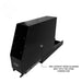 overland-vehicle-systems-highline-slide-out-camping-storage-system-front-corner-view-with-aluminum-body-on-white-background