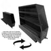 overland-vehicle-systems-highline-slide-out-camping-storage-system-front-corner-view-with-storage-system-on-white-background
