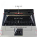 overland-vehicle-systems-magpak-camper-shell-roof-top-tent-for-toyota-tacoma-closed-rear-view-3rd-break-light-on-white-background
