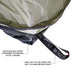 overland-vehicle-systems-nomadic-annex-fitted-to-nomadic-extended-soft-shell-roof-top-tent-gray-tent-green-annex-open-close-up-view-anchor-points