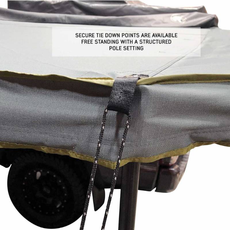 overland-vehicle-systems-nomadic-awning-180-lte-gray-open-close-up-view-with-secure-tie-down-points-on-white-background
