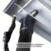 overland-vehicle-systems-nomadic-awning-4.5-ft-gray-open-close-up-view-with-tie-downs-on-white-background