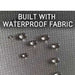 overland-vehicle-systems-nomadic-awning-4.5-ft-gray-open-close-up-view-with-waterproof-fabric