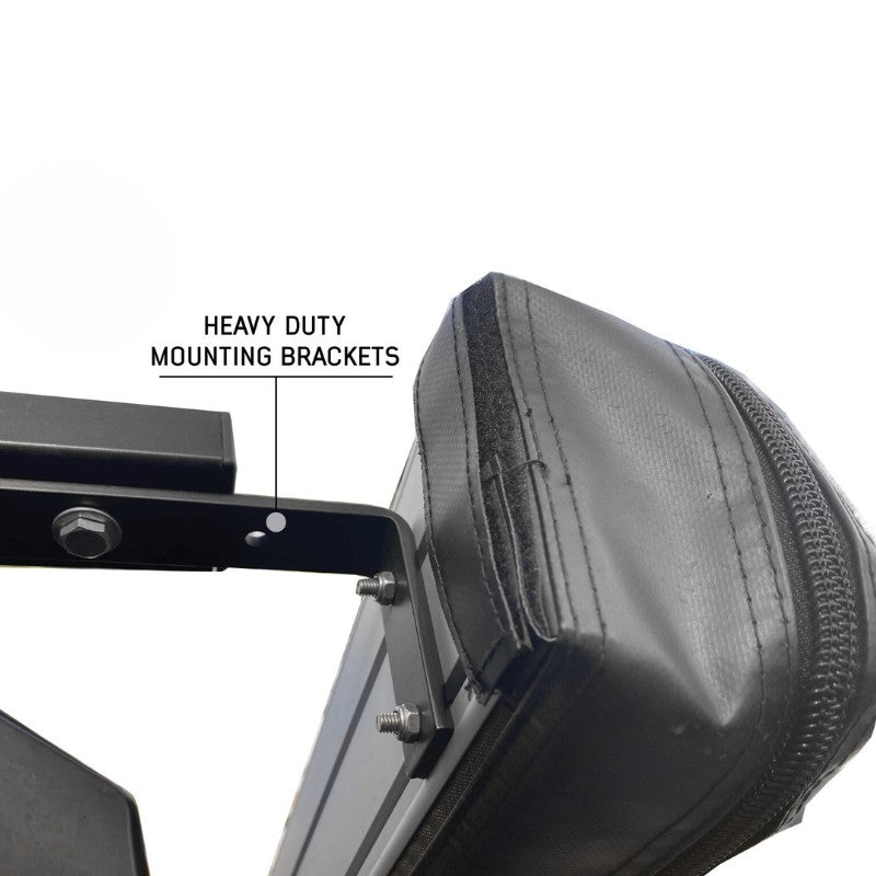 overland-vehicle-systems-nomadic-car-side-shower-room-closed-close-up-view-with-mounting-brackets-on-white-background