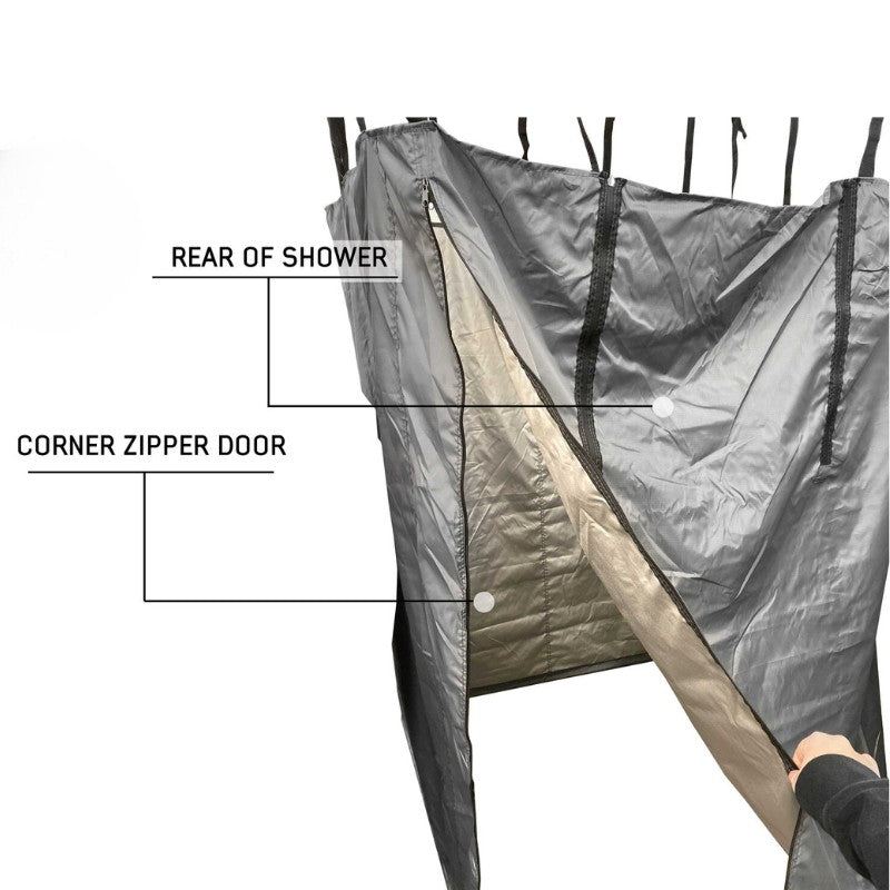 overland-vehicle-systems-nomadic-car-side-shower-room-open-shower-rear-on-white-background