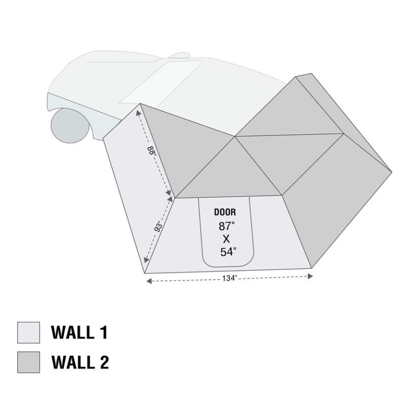 overland-vehicle-systems-nomadic-lt-270-awning-with-walls-open-dark-gray-driver-side-corner-view-diagram