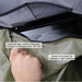 overland-vehicle-systems-nomadic-roof-top-tent-annex-green-base-black-floor-open-close-up-view-zipper-attatchment