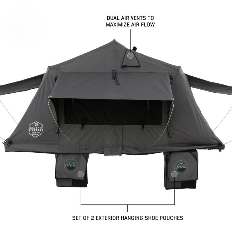 clayton tent and vent Overland Vehicle Systems 18429936 Nomadic 2 Standard Roof Top Tent
