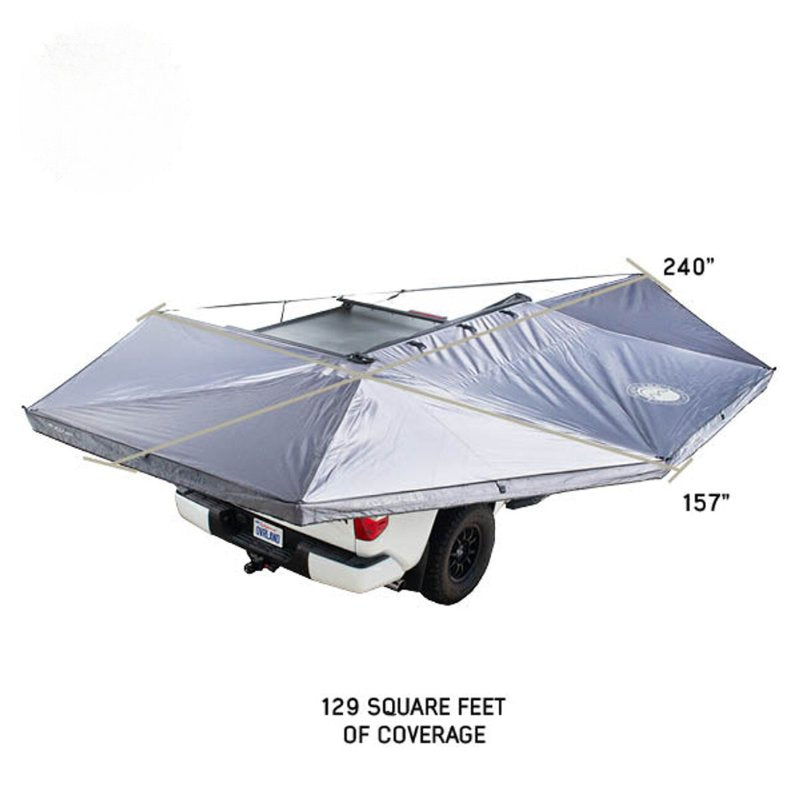 OVS XD Nomadic 270 Awning W/ Lights And Black Out In Grey