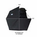 overland-vehicle-systems-xd-nomadic-270-degree-awning-black-awning-coverage-drone-view-on-vehicle-on-white-background