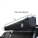 overland-vehicle-systems-xd-nomadic-270-degree-awning-black-cover-travel-dimensions-rear-corner-view-on-vehicle-on-white-backlground