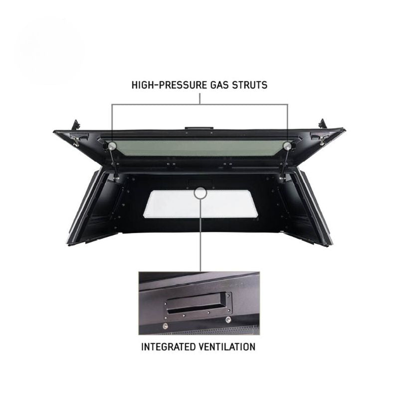 ovs-expedition-truck-cap-for-chevrolet-silverado-1500-black-open-rear-view-with-integrated-ventilation-on-white-background