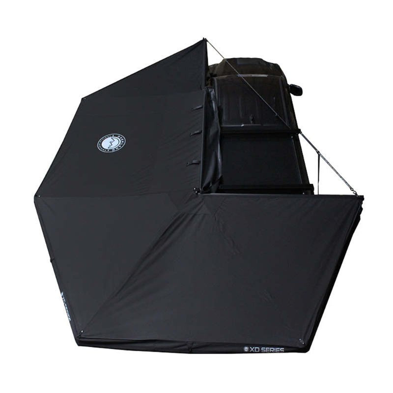 ovs-xd-nomadic-270-degree-awning-black-drone-view-on-vehicle-on-white-background
