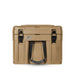 roam-125l-rolling-rugged-case-desert-tan-close-left-view-with-handle-on-white-background
