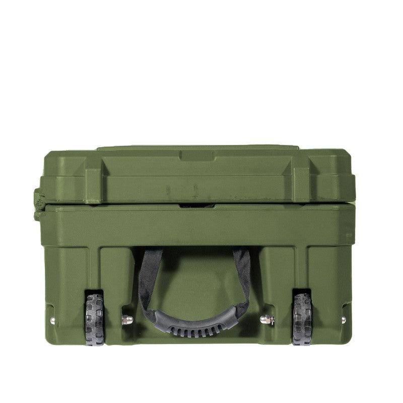 roam-128l-rolling-rugged-case-od-green-side-side-view-with-wheel-on-white-background