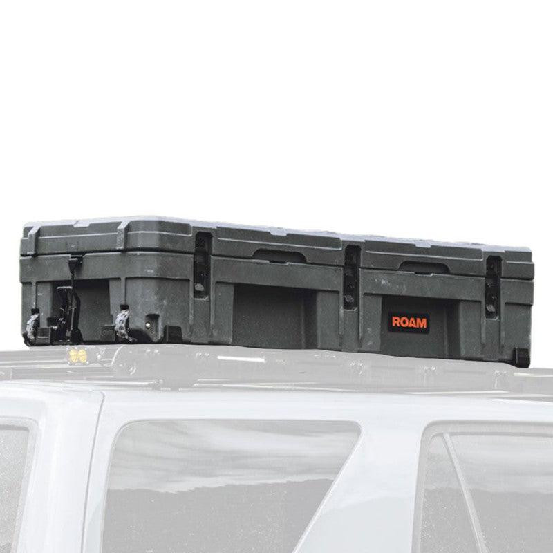 roam-128l-rolling-rugged-case-slate-front-corner-view-on-car