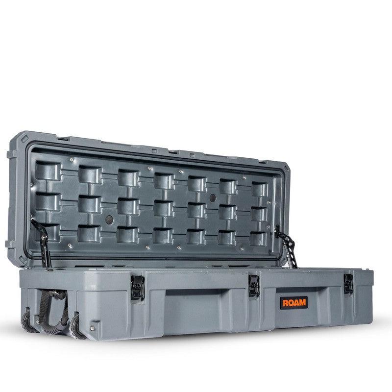 roam-128l-rolling-rugged-case-slate-open-front-corner-view-on-white-background