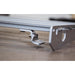 sherpa-adjustable-track-mounting-feet-front-corner-view-on-rack-in-garage