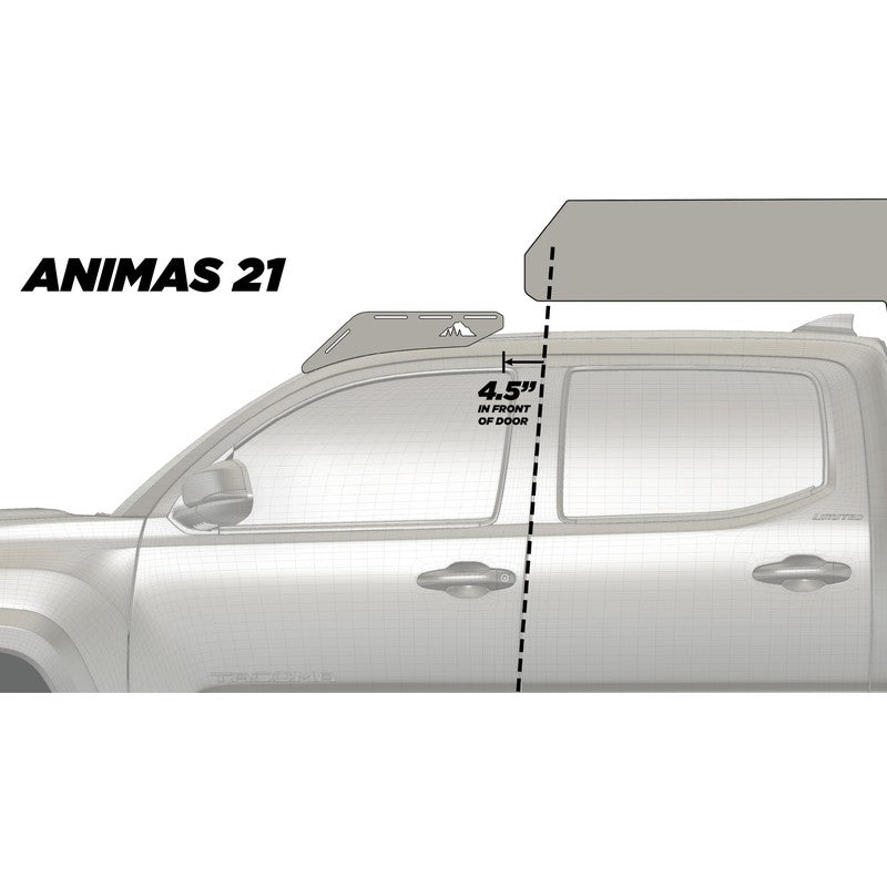 sherpa-animas-2005-2023-tacoma-camper-roof-rack-side-view-with-dimension-on-white-background-3