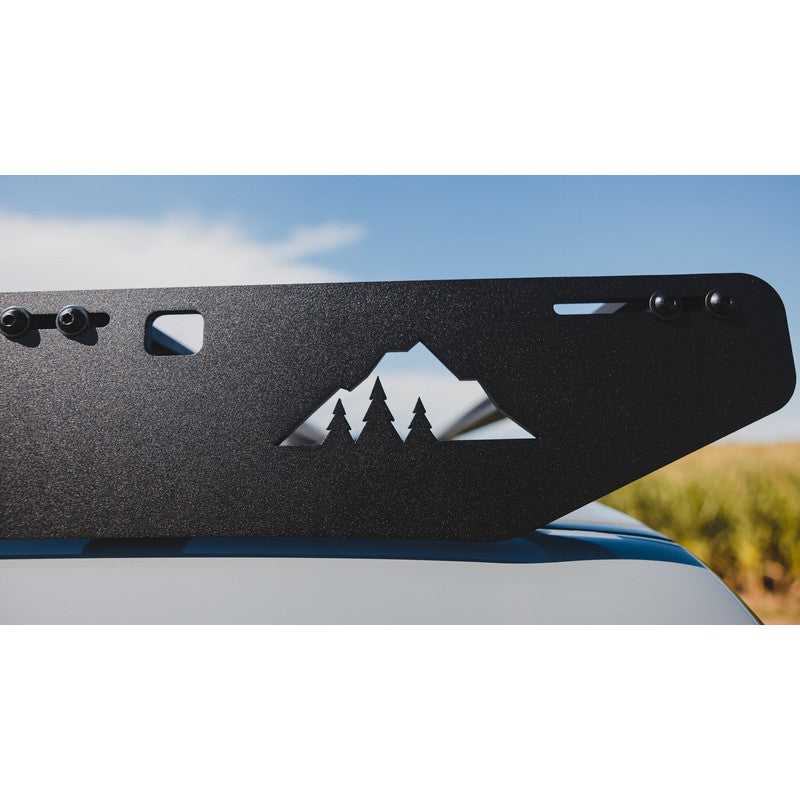 sherpa-grizzly-roof-rack-for-2022-2024-toyota-tundra-crewmax-close-up-with-logo-in-nature