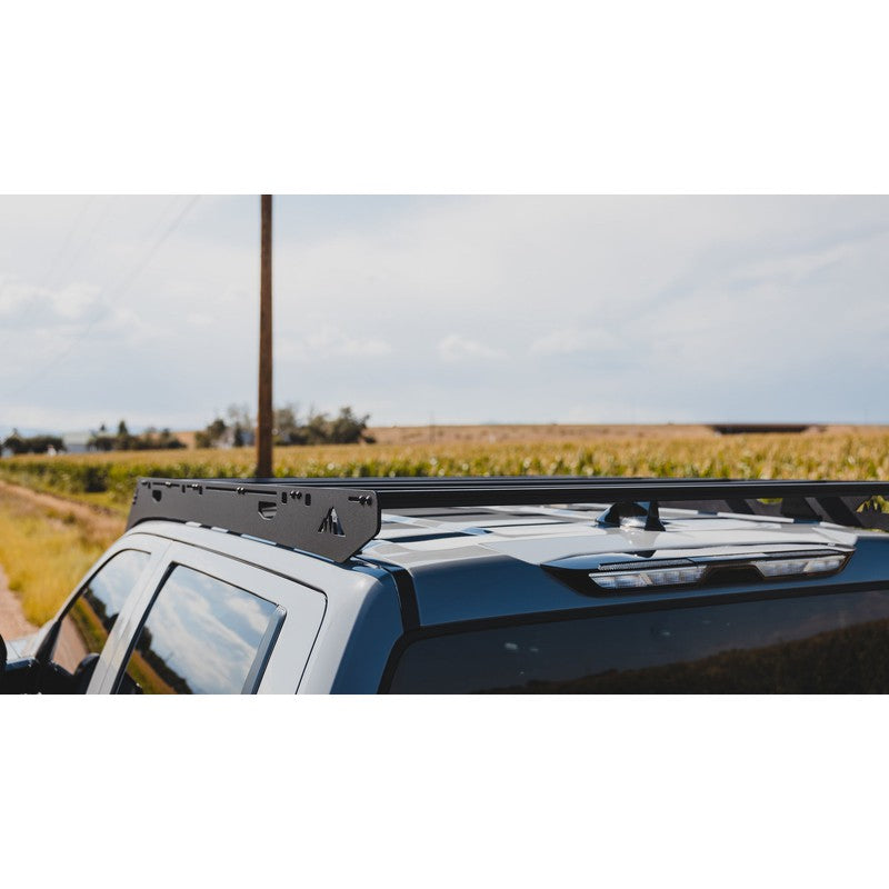sherpa-grizzly-roof-rack-for-2022-2024-toyota-tundra-crewmax-rear-corner-view-in-nature