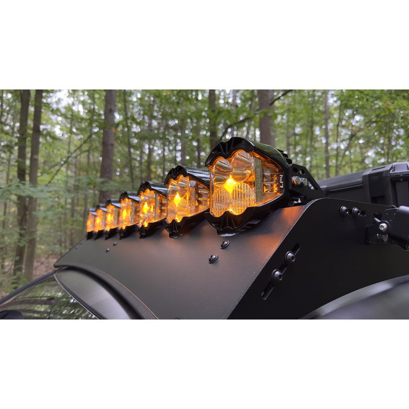 sherpa-lp4-mounts-side-view-on-vehicle-with-lights-in-nature