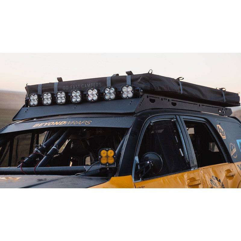 sherpa-princeton-2003-2009-4runner-roof-rack-roof-rack-front-corner-view-on-yellow-toyota-4runner-in-nature
