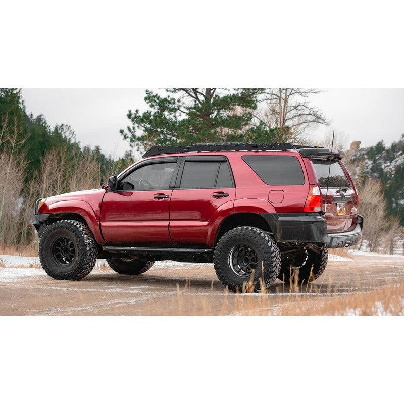sherpa-princeton-2003-2009-4runner-roof-rack-roof-rack-rear-corner-up-view-on-toyota-4runner-in-nature
