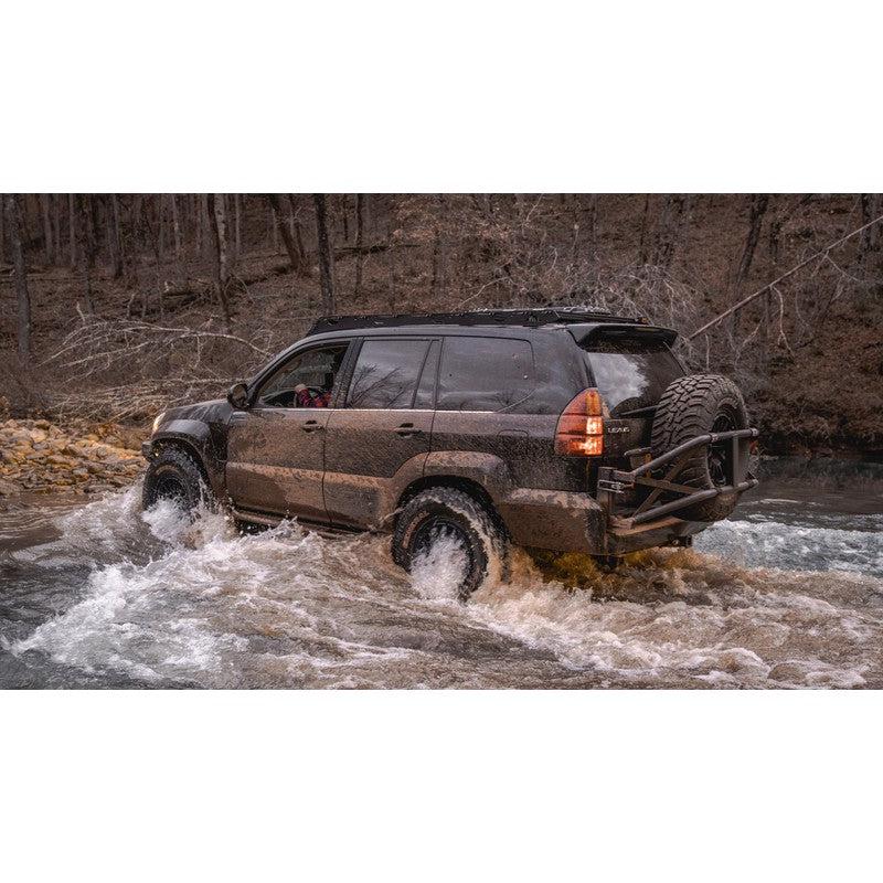 sherpa-quandary-2003-2009-lexus-gx470-roof-rack-rear-corner-view-on-river