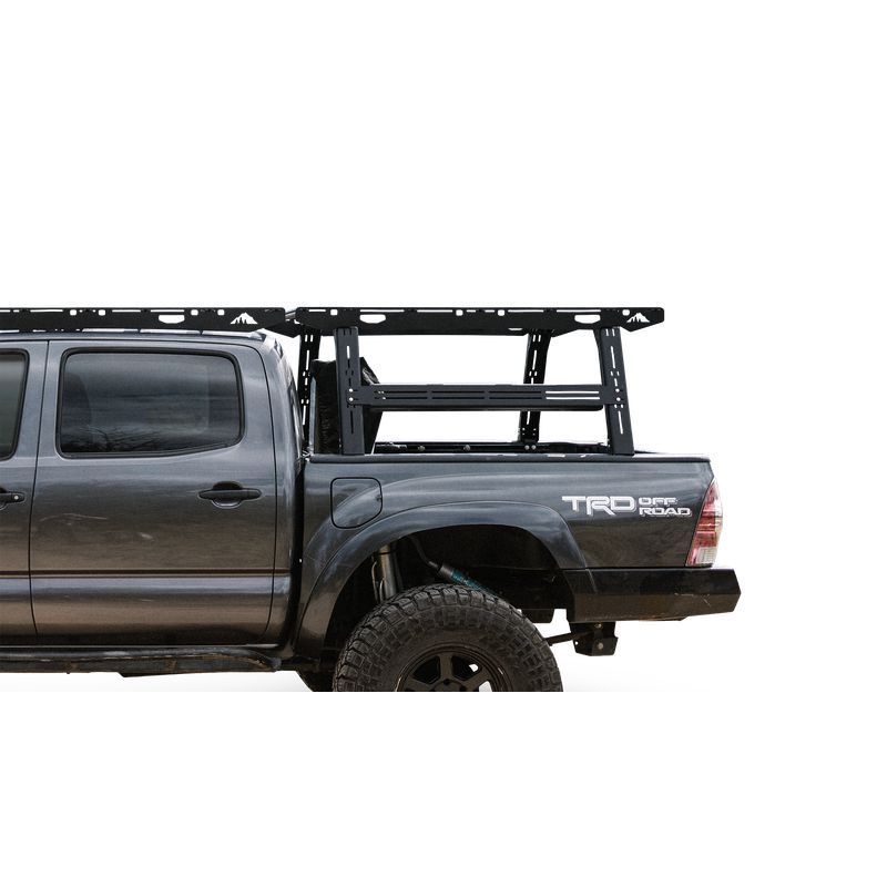 sherpa-rack-height-pak-system-bed-rack-close-up-view-on-tacoma-on-white-background