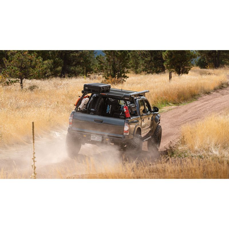 sherpa-rack-height-pak-system-bed-rear-view-on-tacoma-in-nature