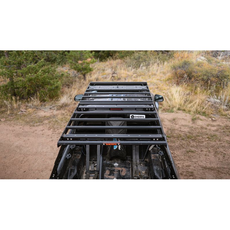 sherpa-rack-height-pak-system-bed-top-view-on-tacoma-in-nature