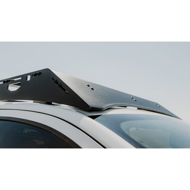 sherpa-redcloud-roof-rack-for-2019-2023-ford-ranger-close-up-view-with-fairing-and-mounting-options-in-nature