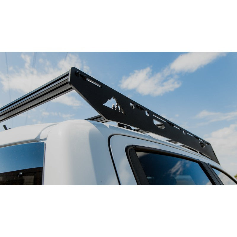 sherpa-redcloud-roof-rack-for-2019-2023-ford-ranger-close-up-view-with-logo-in-nature