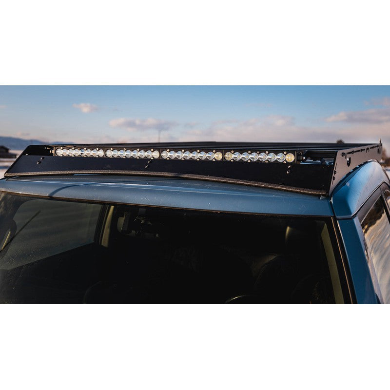 sherpa-wind-fairing-front-view-on-vehicle-with-lights-in-nature