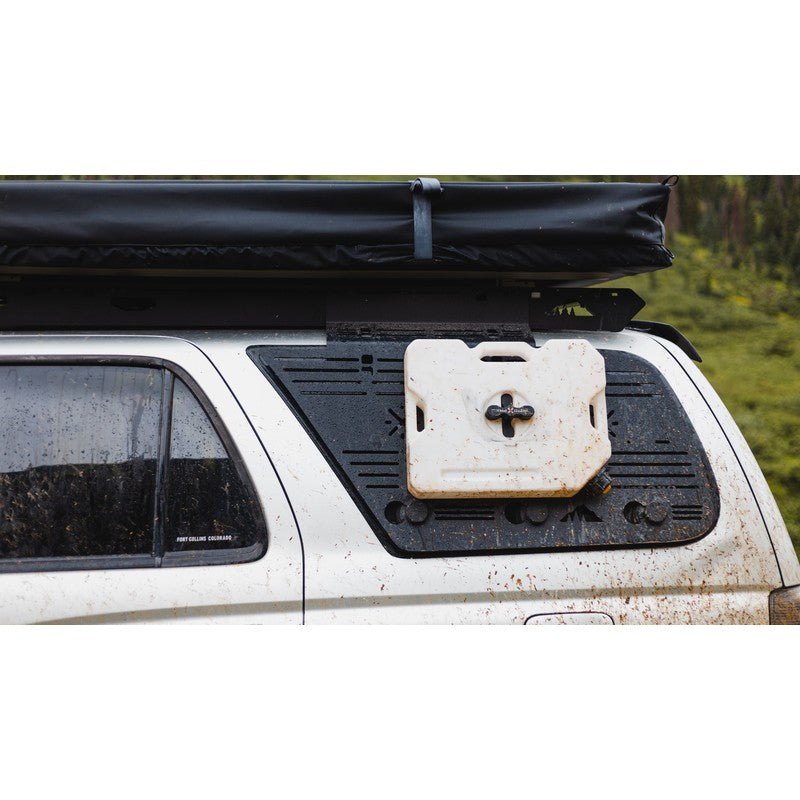 sherpa-window-panel-for-toyota-4runner-3rd-gen-front-view-with-rotopax-in-nature